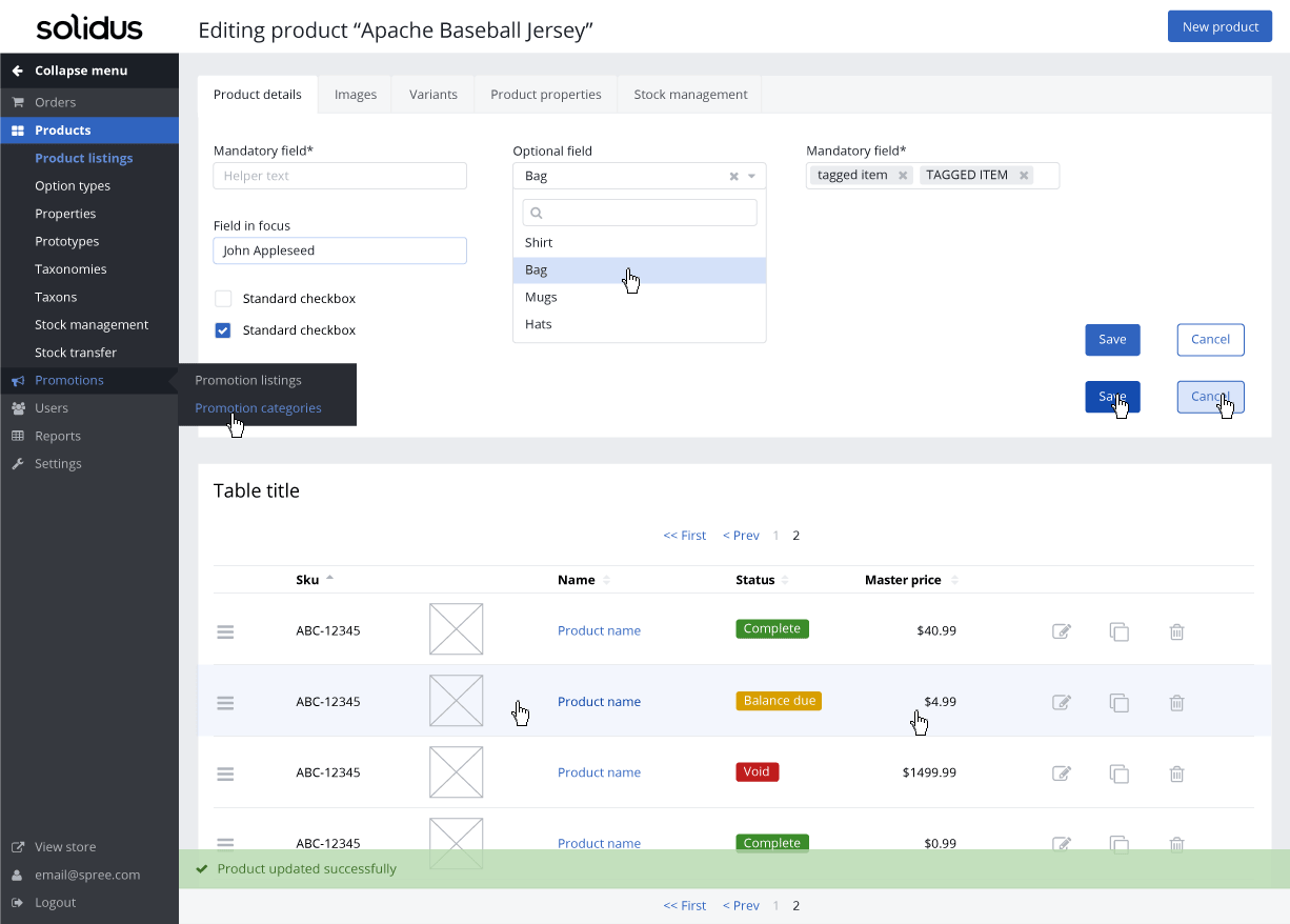 potential Solidus branding