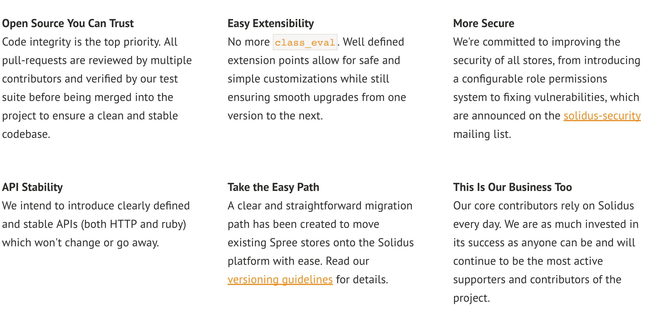 The original Solidus goals