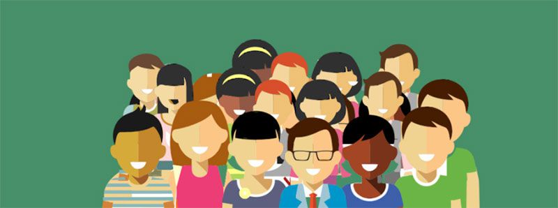 Illustration of People in the Open Source Community Standing Together